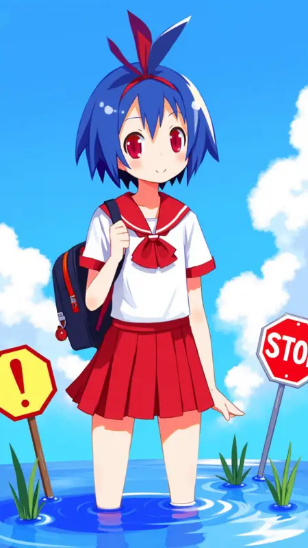 Disgaea style by Takehito Harada for FLUX