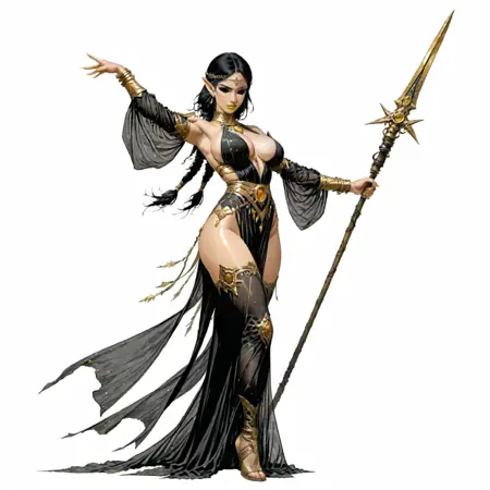 Dancer With Spear Pose SID LoRA