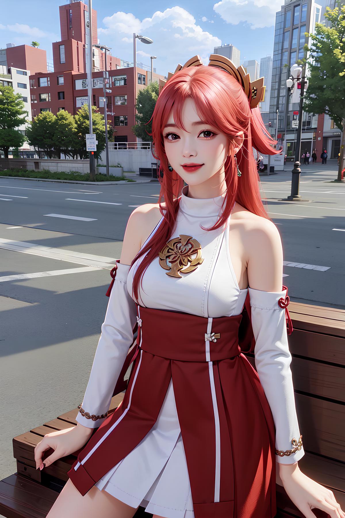  yae miko genshin impact yae mikov1 stable diffusion lora