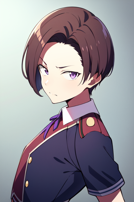 harukawa_fuki brown hair short hair purple eyes