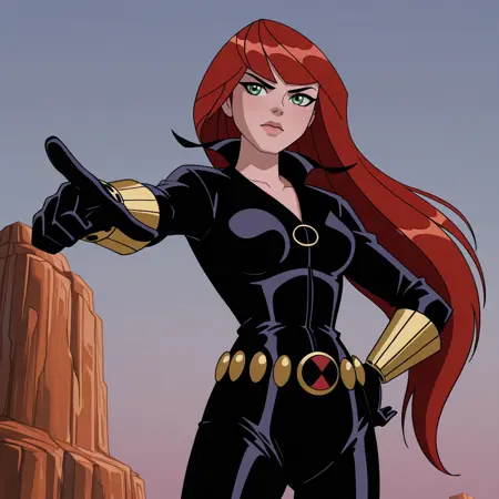 Black Widow (Avengers: Earth's Mightiest Heroes) - LoRA Illustrious [NSFW Support]