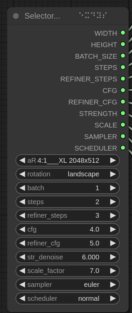ComfyUI  Selector / Recourse Custom Nodes v1.0
