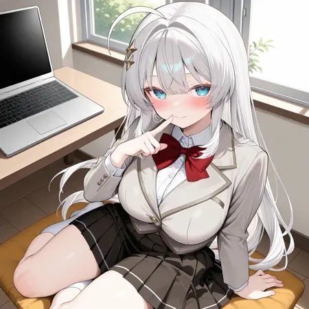Haruka Hoshikawa - Remote Jugyou ni Nattara Class 1 no Bishoujo to Doukyo suru Koto ni Natta