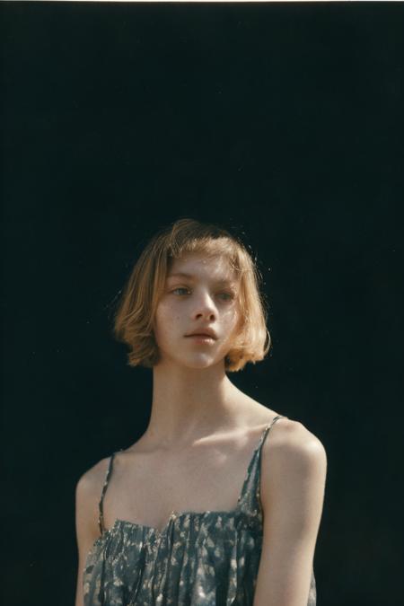<lora:1_Water:0.9> sora watercolor,
analog photo, dark studio, black background, Porta 160 color, shot on ARRI ALEXA 65, bokeh, sharp focus on subject, shot by Don McCullin,
1girl, aurora aksnes, 20 years old, pale, full body, looking at viewer, freckles, dress, (god rays:0.3)
<lora:perfect hands:0>
<lora:ReaLora:0.45>
<lora:breastsizeslideroffset:0.9>
<lora:weight_slider_v2:-1> <lora:Aurora Aksnes:1>