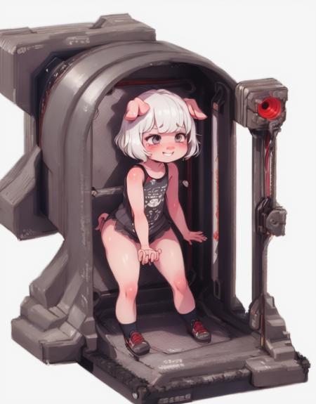 chm , 1 girl in the machine , fullbody