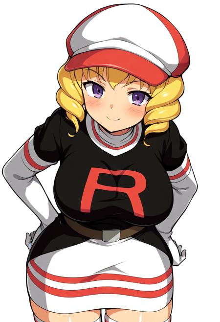 domino_(pokemon), team rocket uniform,beret