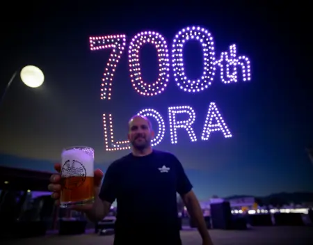 700th LORA : Drones Light Show - Flux1.D