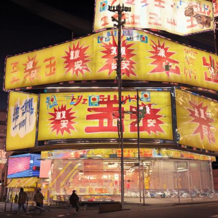 best quality, ultra-detailed, illustration,
super_tamade, storefront, scenery, japan, night, city, neon lights, building, outdoors, sky, cityscape, sign
 <lora:JAPAN_SCENERY_super-tamade_SD15_V1:1>