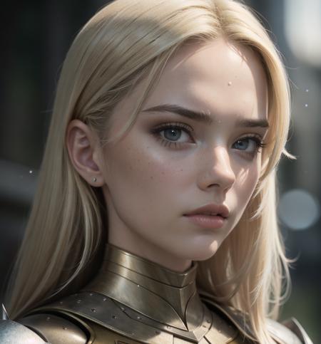 1girl, hair blonde gradient, warrior armor, looking at viewer, (RAW Photo, cg unity, photography, ultra realistic details, sharp focus, detailed skin,4k, high-res, masterpiece, best quality:1.1), (realistic, photo-realistic:1.37) (8k,4k, UHD, high resolution, professional, cinematic, movie, dramatic, noise), (detailed background:1.25), bokeh anamorphic depth of field blur background,