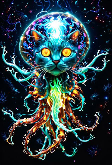 This stellar cat is inspired by the Biolumens Universe model crafted by the brilliant GenerationParadox. From luminescent kitchens to radiant landscapes, let your imagination run wild and illuminate every corner of your creation! 💡 Quick Tip: Utilize contrasting colors to make your bioluminescent elements pop against a darkened backdrop. Engage your circuits and get ready to glow! Whether you're channeling the serene glow of a jellyfish or the mystic shine of distant galaxies, we can't wait to see your creations!