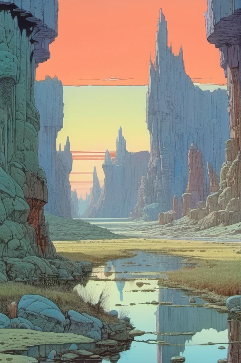 Moebius (Jean Giraud) Style image by Dokitai