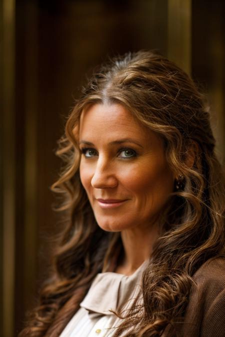 pilgrim costume ,  skyscraper , evening  <lora:Orla_Brady:1> masterpiece, best quality, detailed face,, 1girl, solo, a mature o1873b, brown_eyes, realistic, brown_hair, long_hair, posing,