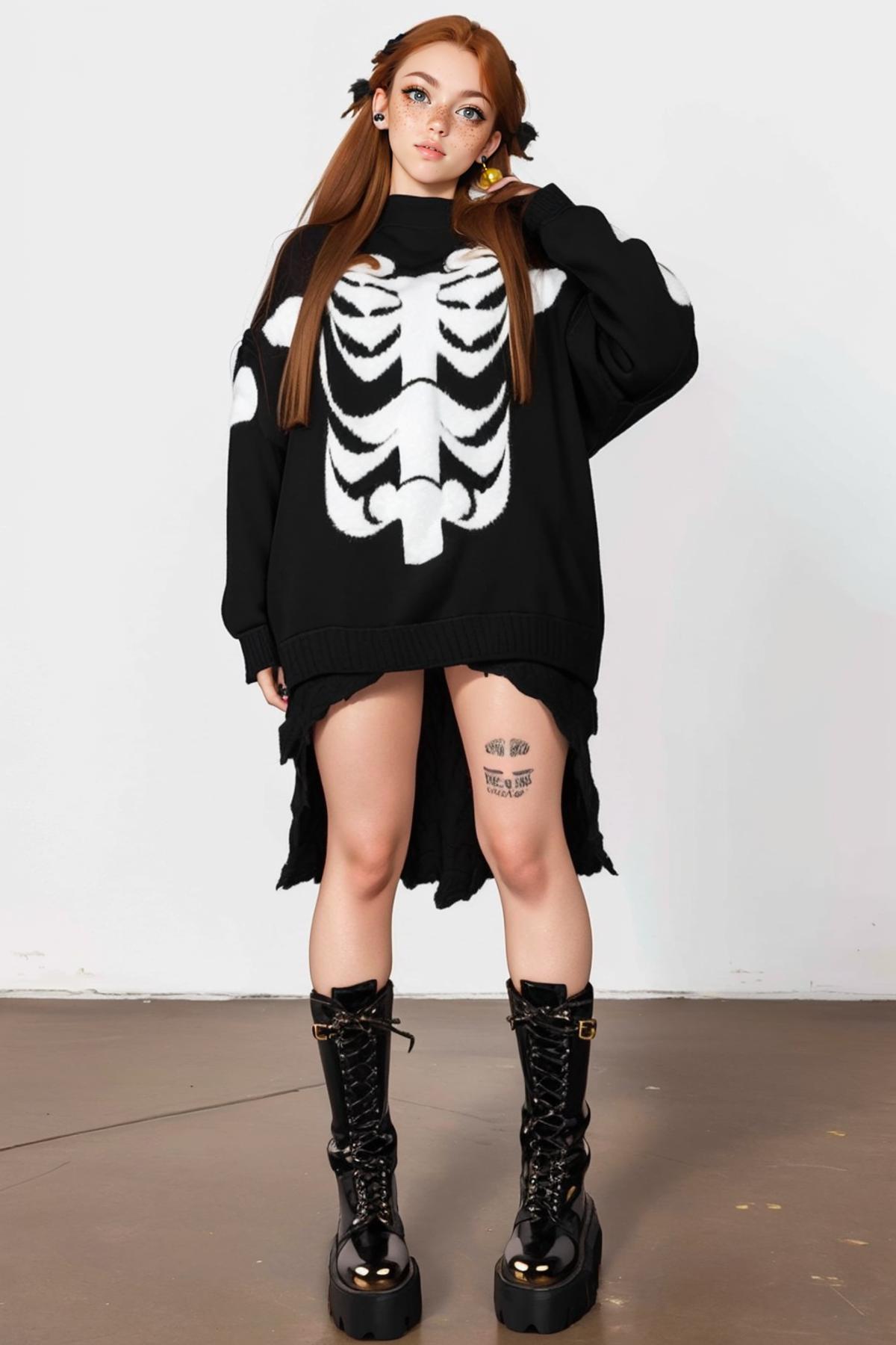 Skelly Sweater Dress - v1.0 | Stable Diffusion LoRA | Civitai