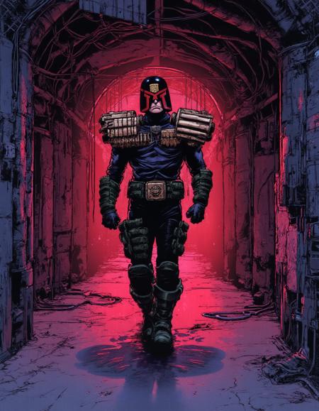 Judge Dredd Comic Style (Flux) V1