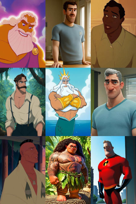 All Disney Dads and Daddies | Male XL Collection V1