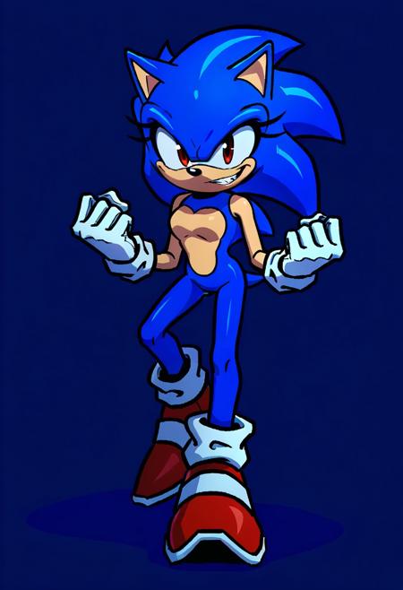 Creepshow Sonic (Sonic.exe/Friday Night Funkin Vs Sonic.exe) Illustrious V1