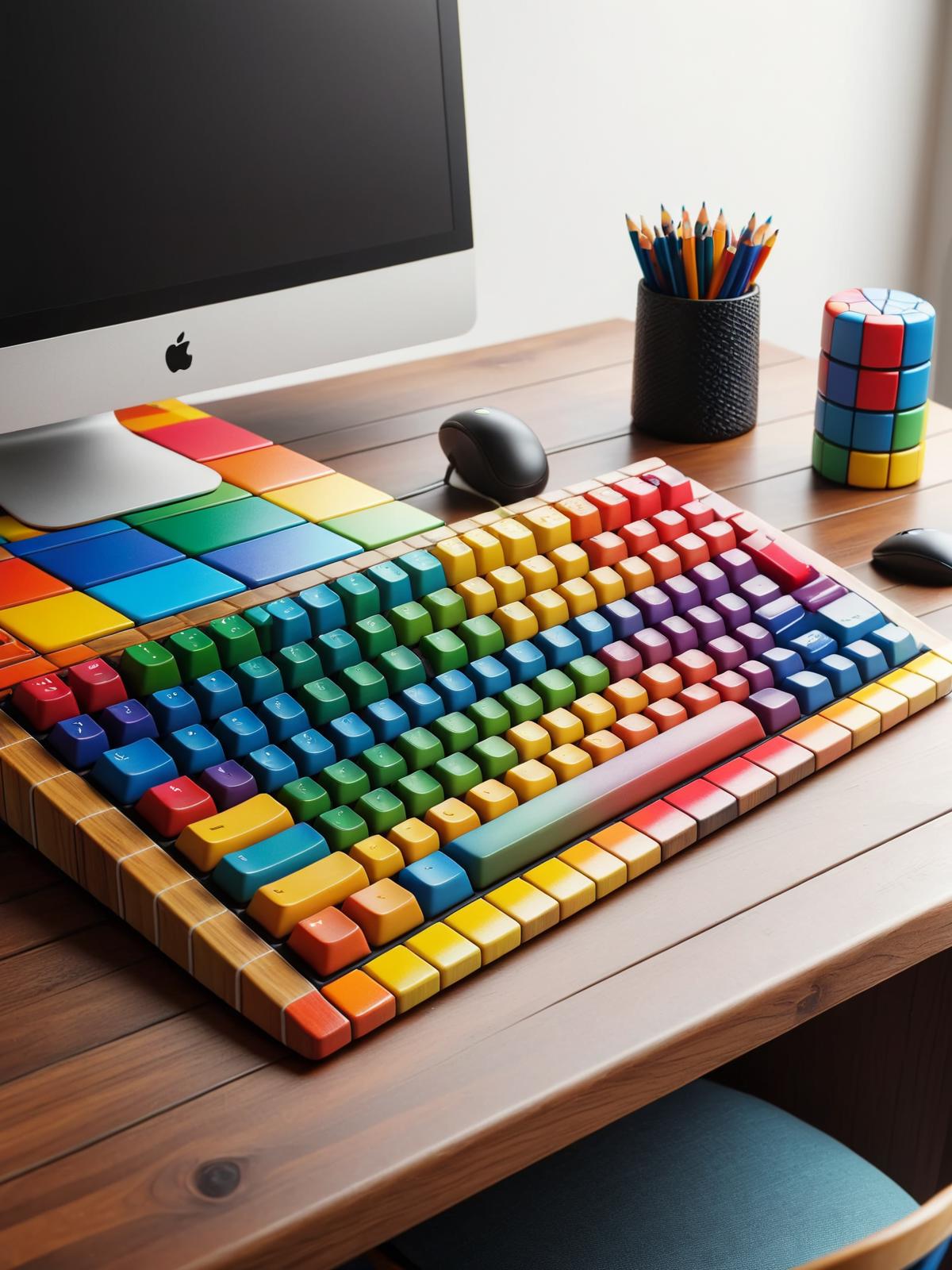 Colorful Checkers SDXL image by maDcaDDie