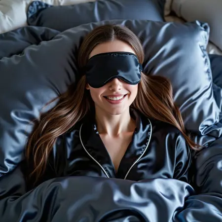 JS_Satin_Blindfold/Eye Mask