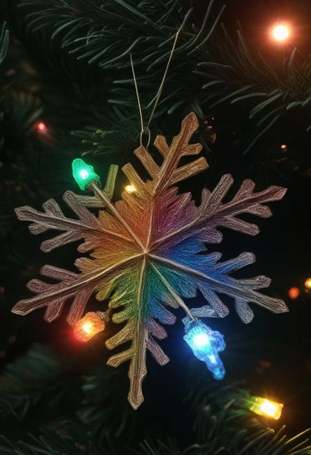 Decoration Shiny Snowflake Shaped Ornaments. Christmas Tree, 
Rainbow Solar Changing Lights and Colors. To All You Wonderful Creative Artist. May God Bless You All. I Had a Blast Creating Art and Sharing Art and Viewing All Your Wonderful Artwork. Creating Art Brings Me So Much Joy. I Love Color, 
and Abstract and All Kinds of Art. I Love Jesus Artwork. He Inspires Me! Hope You Have A Wonderful Day! Love Mrs. Darlene Gauthier.