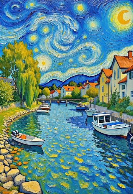 A_Van Gogh-Style Painting_Townscape Generation v1.0