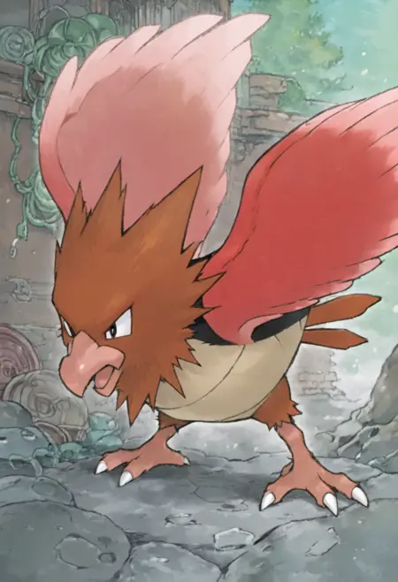 Spearow: Oni-Bird | オニスズメ (Pokedex #0021) [Illustrious]