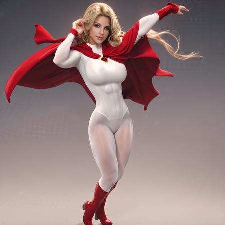 cinematic film still cute 20-year-old woman superhero with short blonde hair wearing a white bodysuit and a red cape flying over a city,(white bodysuit and red cape:1.3),cute supermodel face,full lips,intricate detailed background,(wide_shot:1.5),(full_shot:1.5),(full body shot:1.5),white bodysuit and red cape,boots,(big muscles:1.5),(huge breasts:1.2),(realistic skin texture:1.5),(detailed skin:1.5),<lora:add-detail-xl>,<lora:bombshell_v2>,large breasts,big boobs,huge tits,<lora:uberfit_lora_sdxl>,uberfit,muscular,athletic,<lora:AtomictitsXL:0.2>,Atomictits,<lora:amzn_mscles_64_new:0.5>, amzn_mscles,muscular,thick_thighs, . shallow depth of field, vignette, highly detailed, high budget, bokeh, cinemascope, moody, epic, gorgeous, film grain, grainy