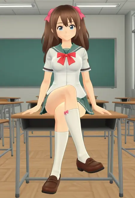 Mikazuki Megu (三日月めぐ) [Natsuiro High School (夏色ハイスクル)]