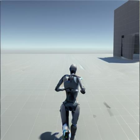 unity, test detailed scene, character running <lora:unity_last:1>