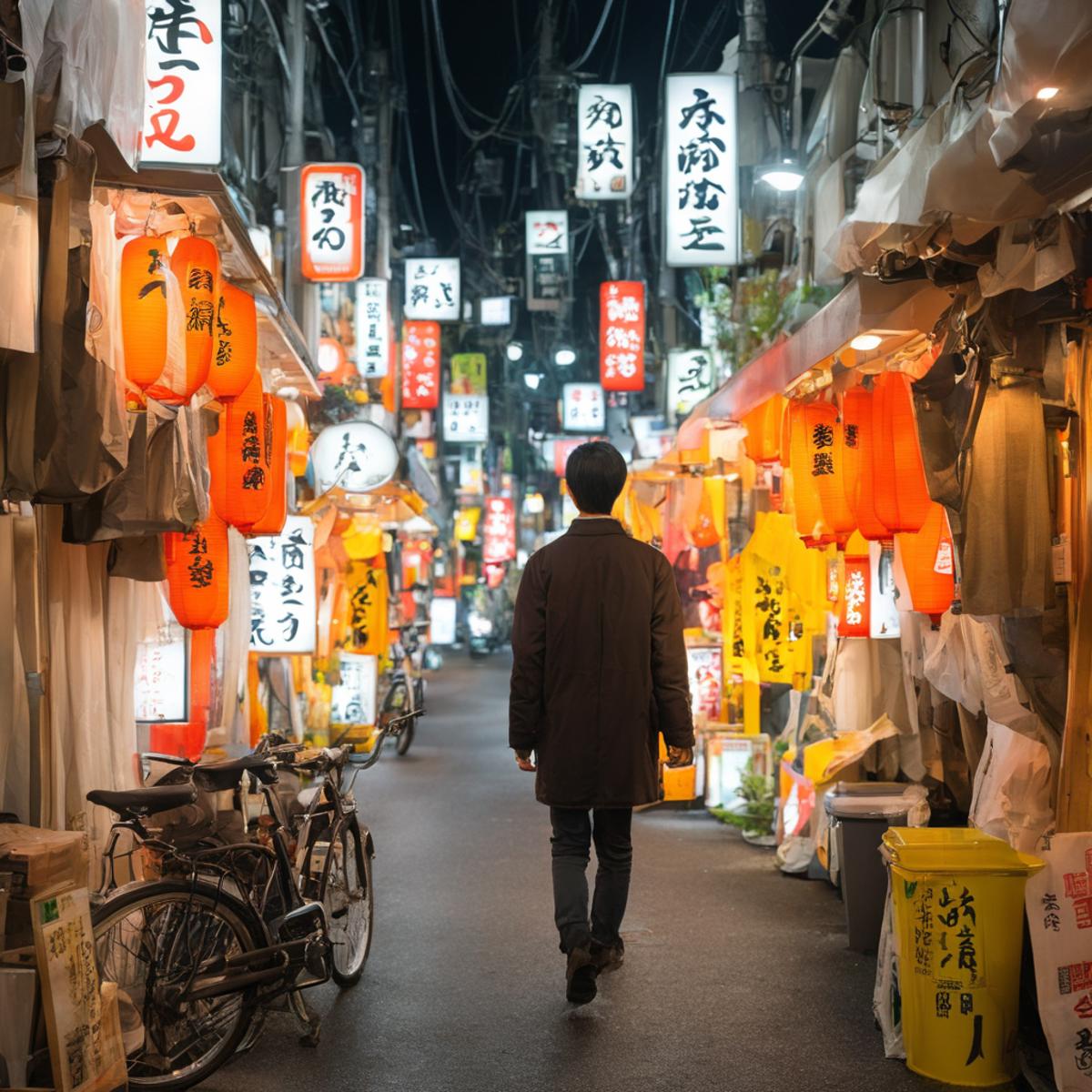 飲み屋街～しょんべん横丁(大阪・十三)  / Bar Street - Shonben Yokocho (Juso, Osaka) SDXL image by swingwings