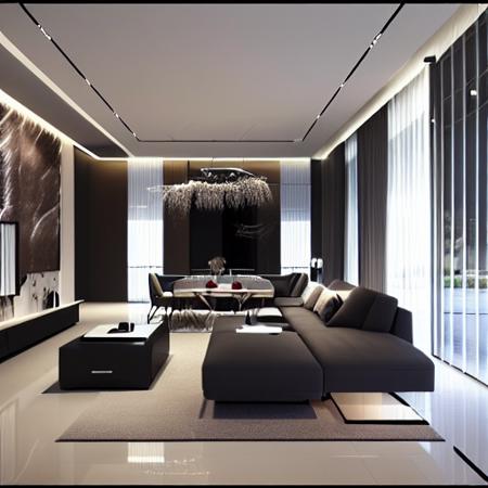 <lora:gdmintlora:1> luxury modern interior design