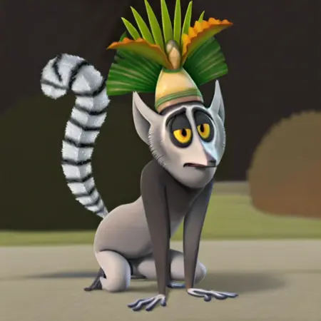 King Julien (The Penguins of Madagascar) Illustrious