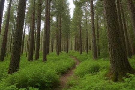 dense coniferous forest