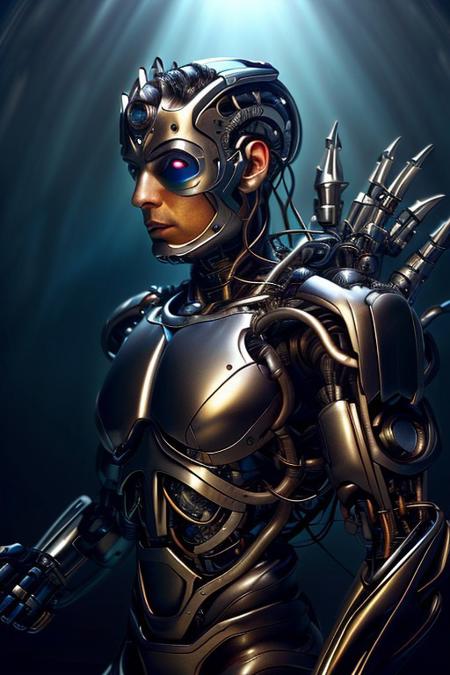 cinematic film still silverpulse, cyborg Superman, Kal-el, 'S' Logo on chest, red cape, simple background, high quality, artistic, vibrant colors, detailed textures. futuristic sleek/glossy silver and blue glow, vibrant colors, detailed textures., Concept art, cyborg, background, vintage, modern, SilverPulse, <lora:SilverPulseMorphXL:0.8>, excellent composition, artistic, highly detail, holy, sunny, dynamic dramatic beautiful full taking . shallow depth of field, vignette, highly detailed, high budget, bokeh, cinemascope, moody, epic, gorgeous, film grain, grainy, front view,