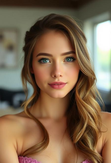 pretty beauty lovely busty chesty curvy decollete young cute face