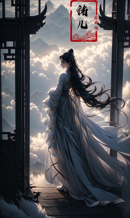 masterpiece, best quality, 32k uhd, insane details, intricate details, hyperdetailed, hyper quality, high detail, ultra detailed, Masterpiece,
Fairy in Cloudscloudfull bodyPanorama
A young woman in ancient China, above clouds, awed by the beauty below and, GoPro, motion blur, long exposure, full body, delicate features, high aesthetics and high art, immersed ina cinematic atmosphere, with an unreal portrait style, Paulina Washington, Chinese, realism, martial arts, Play light and shadow, Green light and shadow, Bauhaus photography, 28mm fantasy landscape, Camille Cloud, Selective focus, Panorama
<lora:~Q?-NN-N Fairy in Clouds:0.9>