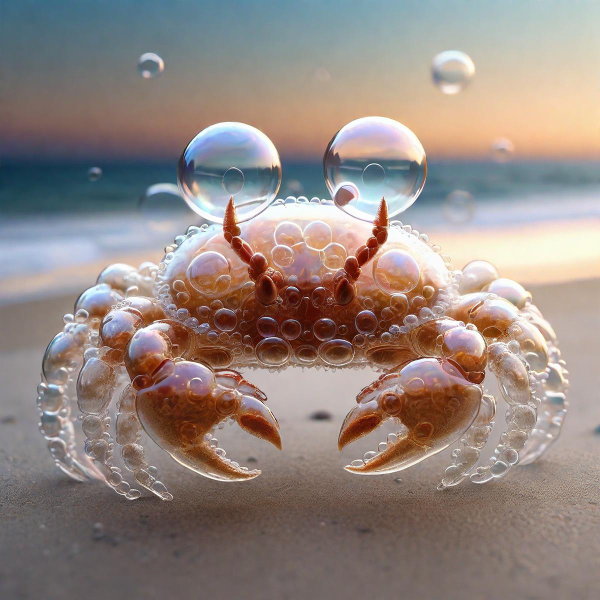 Bubble Crab on the Beach