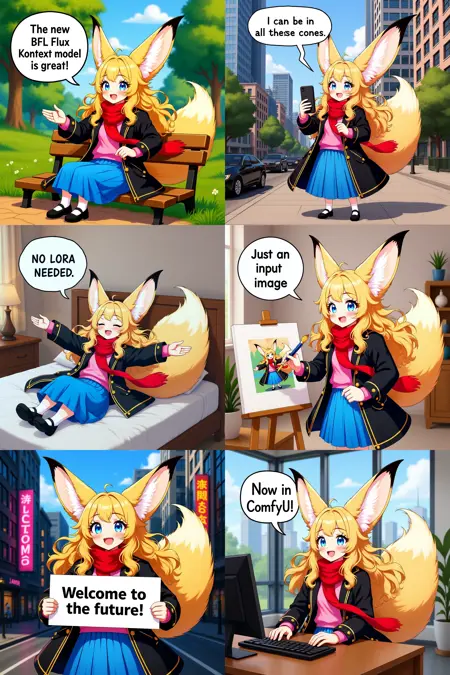 [flux1-kontext-dev] generates a comic from input image