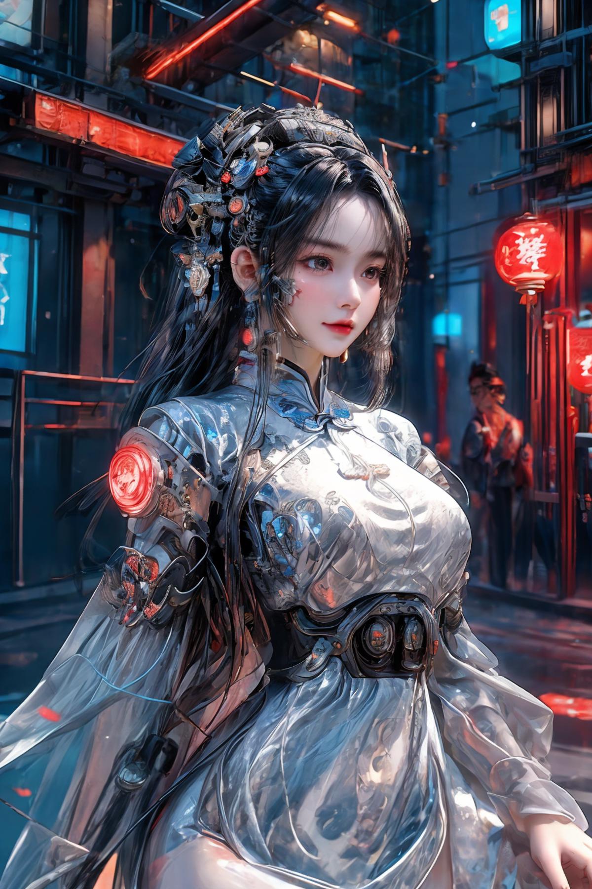 Cyberhanfu 赛博国风/Cyber Chinese style image by satan0106157