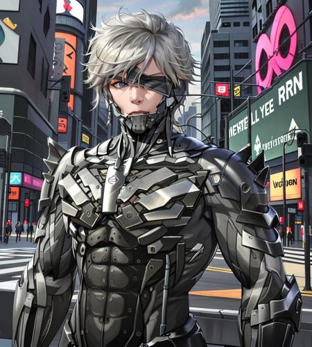 waist up photo, (raiden), in times sqyare, city background
<lora:RaidenDoguV2:1>