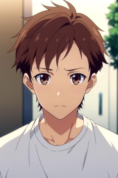 arato_endou brown hair brown eyes