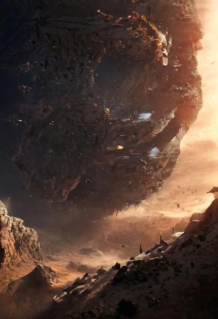 (POV view , DOF, first people view from the entrance, low angle shot:1.4),
(Ancient civilization, Alien Prometheus movie scene, dune movie scene:1.5), 
In the distant future, humans are spread across planets and ruled by an empire. The most important scene in the Dune movie, "Arrakis", was filmed in the Wadi Rum desert, the largest desert in Jordan, also known as the "Valley of the Moon". Some scenes were filmed in Rubou, Abu Dhabi, the Middle East. Shot in the Rub' al Khali desert. In addition to the desert landscape, the towering rocky scenery was also the main reason why it was chosen as the shooting location.
(Large Files, Ultra Realistic, 8K, 16k, FHD, HD, VFX, Perfect, Photography, composition, Architecture Sales Photography, Architecture Competition, Ultra High Resolution, Cinematography, High Resolution Image:1.1), (dramatic lighting, direct sunlight, ray tracing, clear shadow:1.2),  (real landscape:1.1), (blurred background:1.0), (urban background, more_details) ,
extremely detailed, hillscastel, <stardeaf-cold-arc>, great lighting, clear, Neo Classic