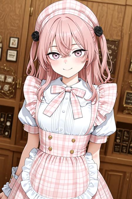 Idol Checkered Maid Dress - Illu v1.0