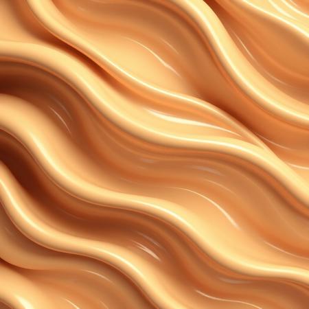 Beige Color, Rich Curvy Waves, Shinning/Shimmering, Close Image, Realistic, Pattern Design