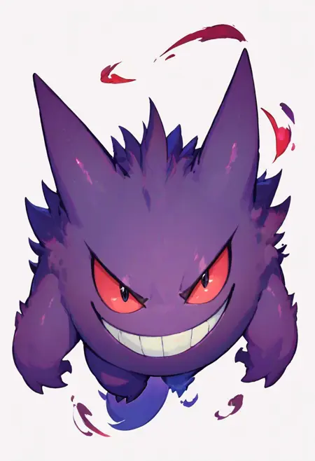 Gengar: Shadow Pokemon | ゲンガー (Pokemon) (Pokedex #0094)  [Pony & SD1.5]