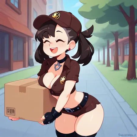 UPS Delivery Girl Outfit