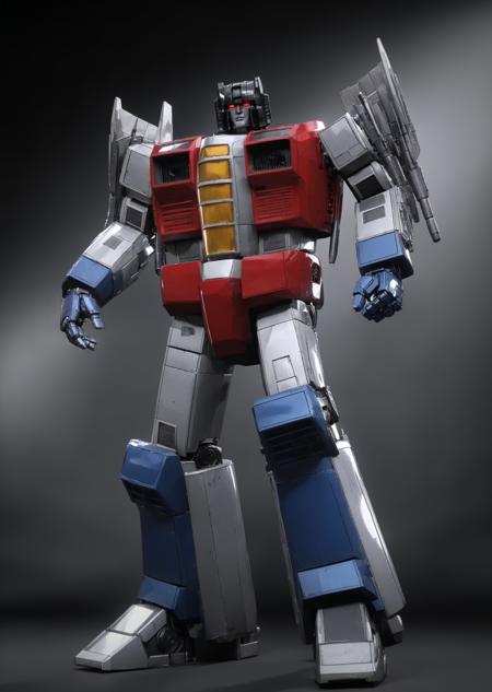 score_9, score_8, score_7, transformer, robot, full-height, dynamic pose, open hand, decepticon, shining metal, high detailed, masterpiece retrostyle art<lora:lora\Starscream_from_Transformers.safetensors:1.0:1.0>
