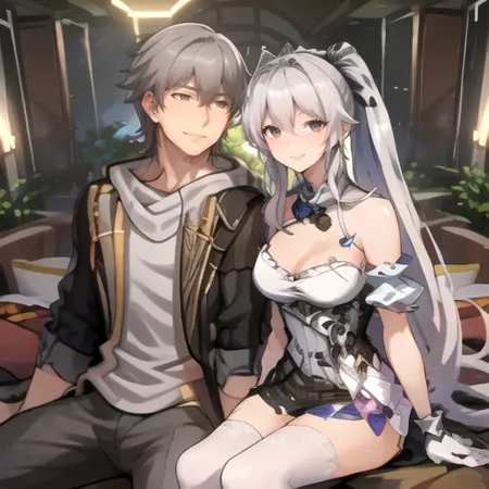 Caelus x Kiana Kaslana (Honkai Star Rail x Honkai Impact 3rd)