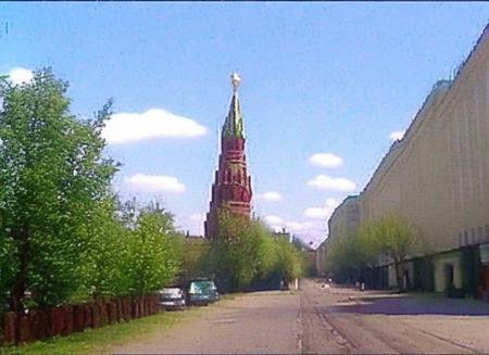 photo by oldsiemens, russian street of moscow, high detailed. summer