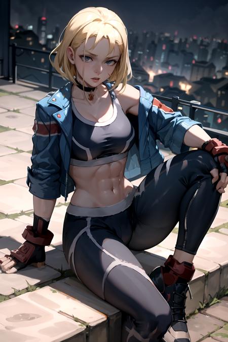 CammySF, PantsO, pants, jacket, sports bra, short hair CammySF, LeotardO, leotard, braids, bare arms, beret, gloves CammySF, (hairstyle of outfit one or two here)