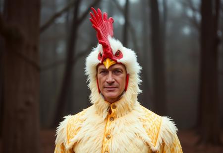patrick swayze in a chicken suit